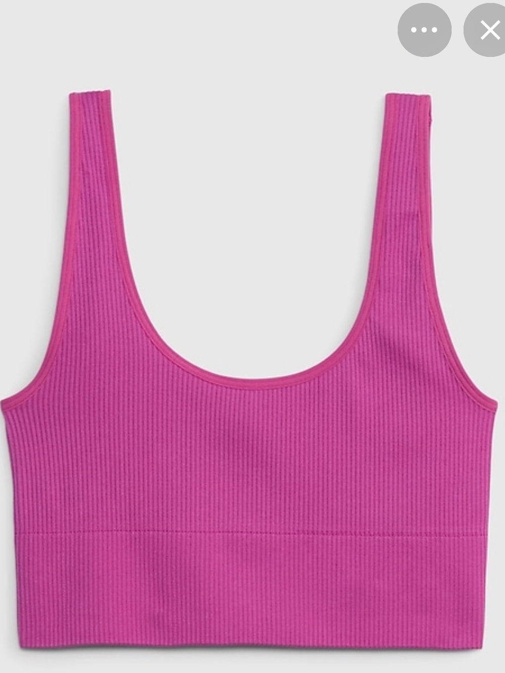 NIP GAP Seamless Rib Bralette- Pink XXL